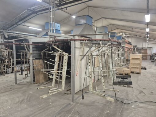 SASMETOR - kuivausuuni pintakäsittelyyn 21 x 6 m